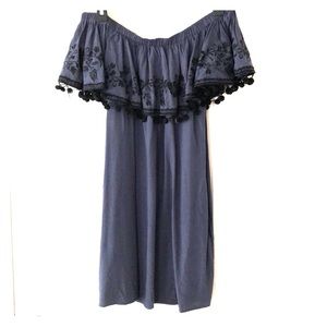 CUTE Umgee blue off the shoulder dress